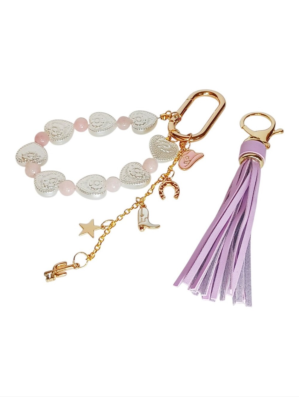 Coastal Cowgirl Bag Charm Purse Accessory Coquette Pastel Western Soft Girl Y2k